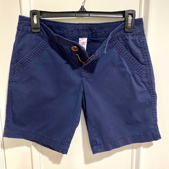 Maurices Shorts Size 3/4 Navy Blue EUC - Picture 6 of 9